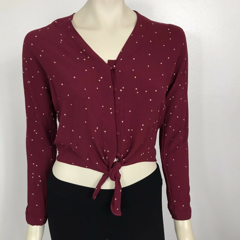 Rails Sloane Top Rogue Gradient Stars Button Shirt - image 2